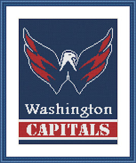 Washington Capitals Logo Cross Stitch Pattern