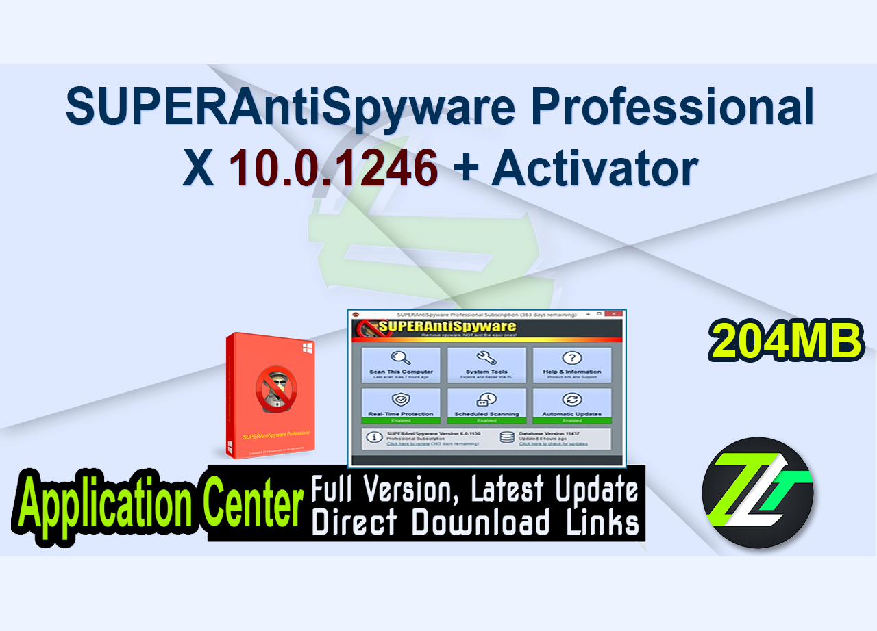 SUPERAntiSpyware Professional X 10.0.1246 + Activator
