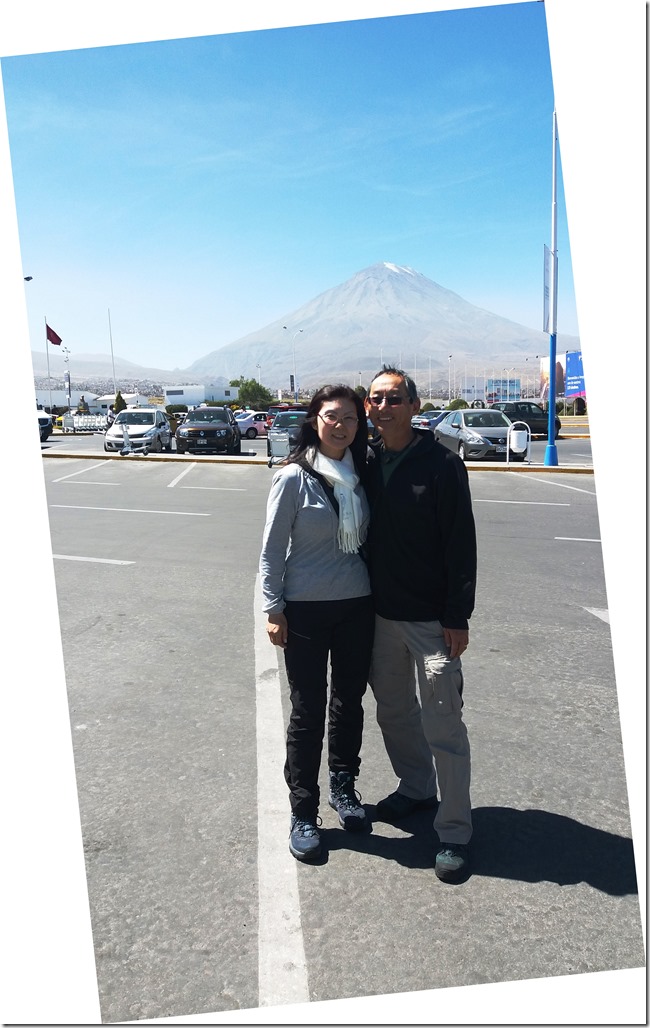 Vulcão Misti visto do Aeroporto Arequipa