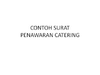 CONTOH SURAT PENAWARAN CATERING 