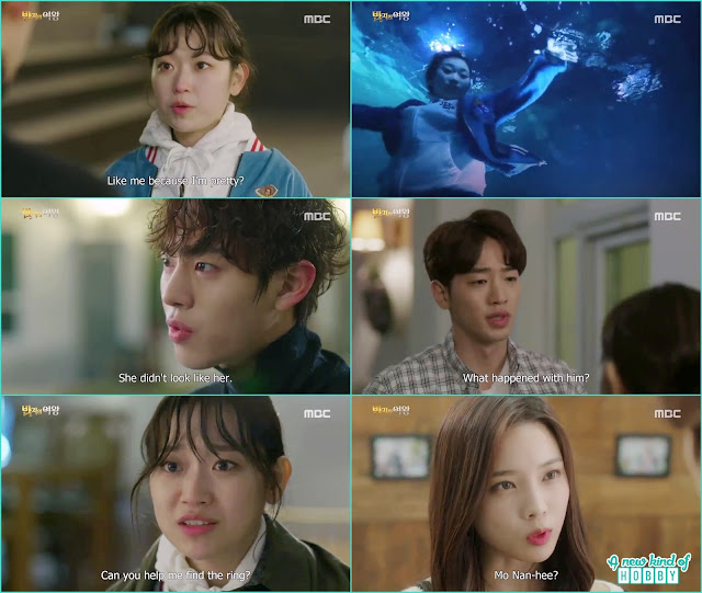 Se Gun saw the real face of Nan hee in the pool when she lost the magical ring -  Queen of the Ring: Episode 2 Review (Three Color Fantasy) korean Drama