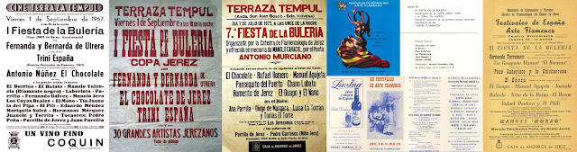 Tío Borrico participa en la Fiesta de la Bulería de Jerez en los años 1967, 1968, 1969, 1974