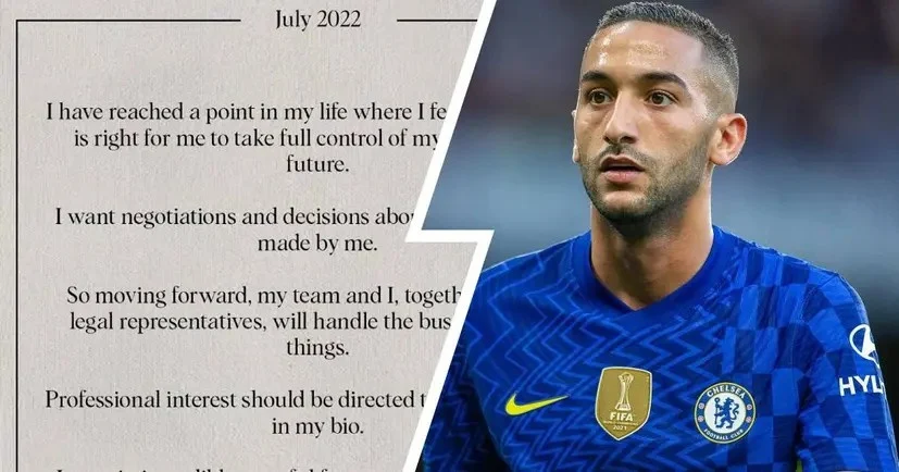 'I need to take full control': Ziyech releases statement about managing future as he hints at Chelsea exit