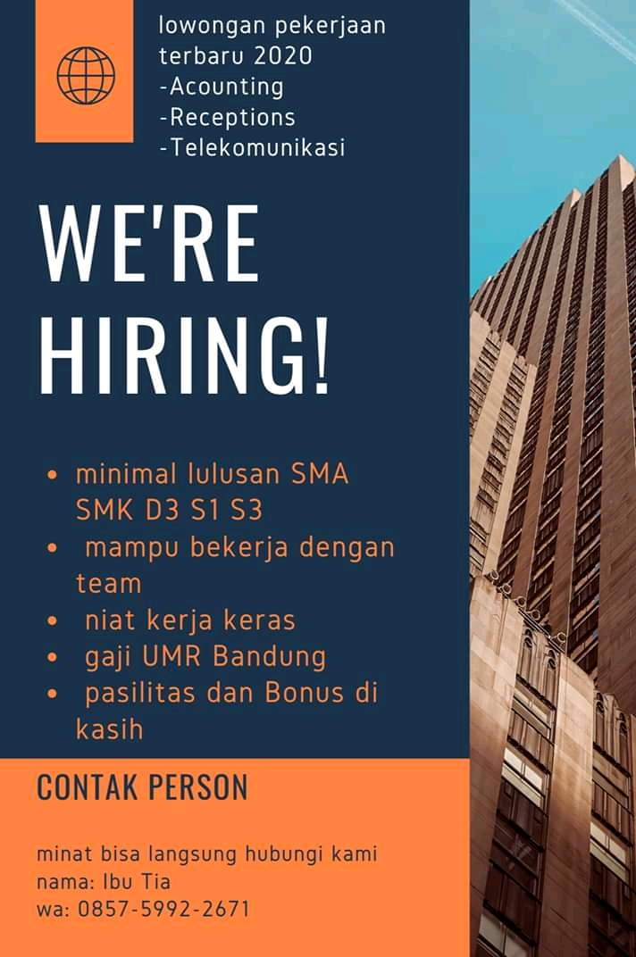 Info Loker Daerah bandung