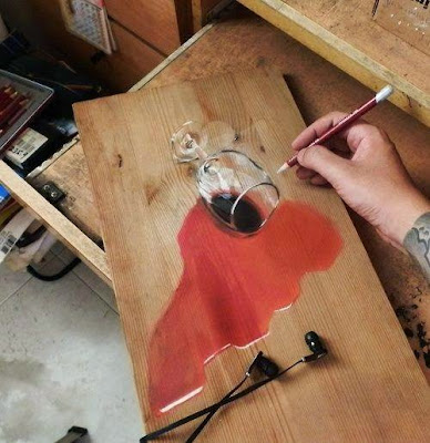 3D painting on wood