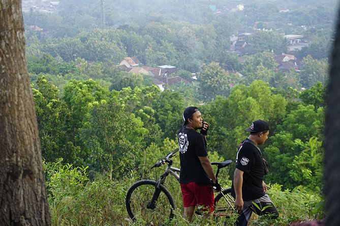 Pesepeda di sekitar Tera View Sleman