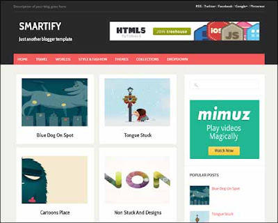 Smartify Responsive Blogger Template