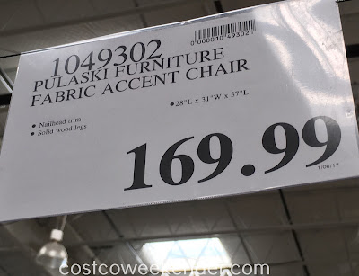 Deal for the Pulaski Furniture Fabric Accent Chair Costco