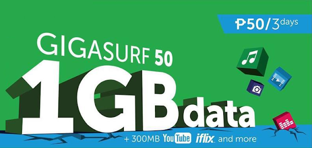 Good News to all Smart Prepaid Subscribers with the new GIGASURF