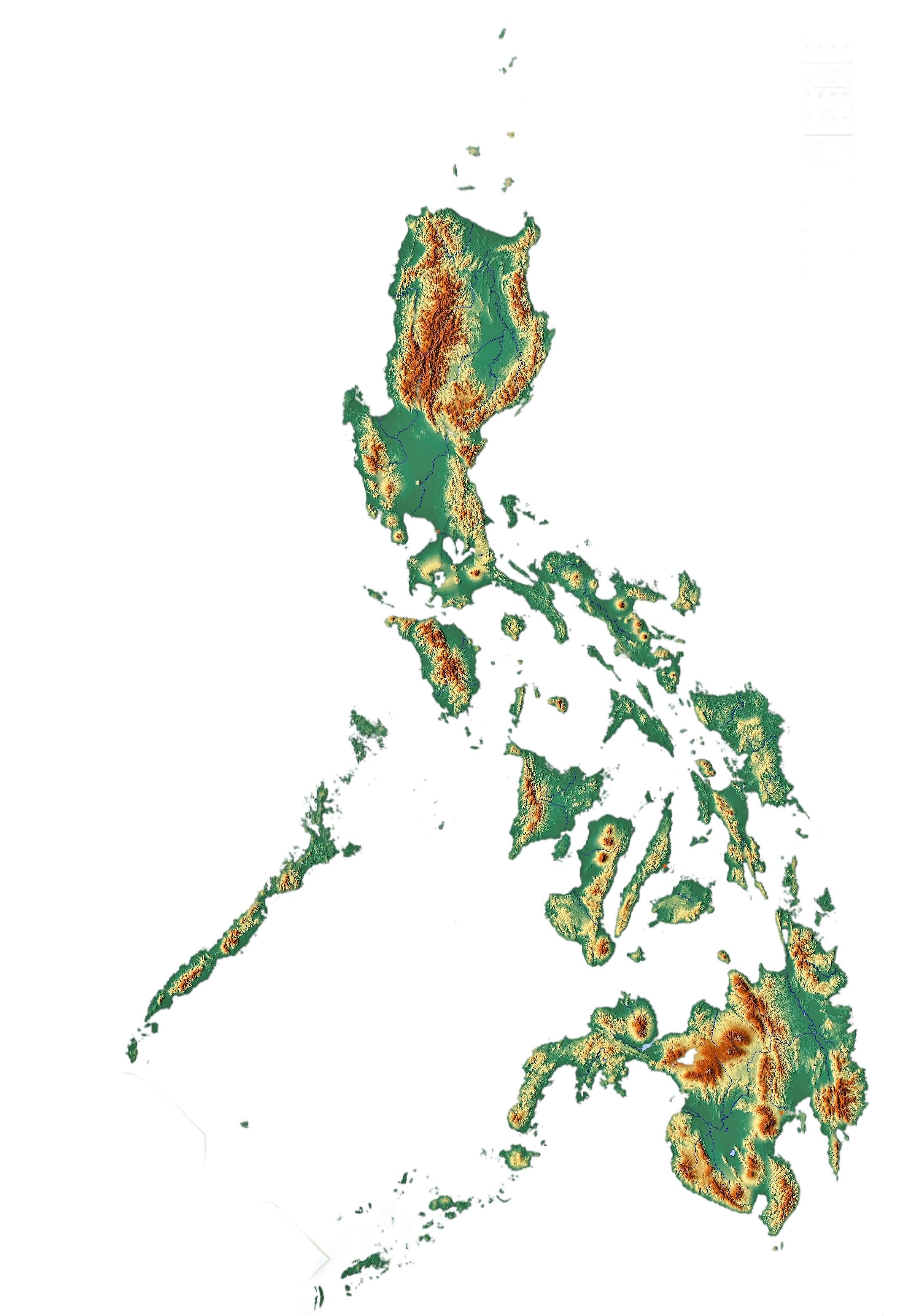 Philippines Relief Map
