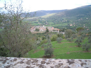Cortona: Piazza Duomo, panorama