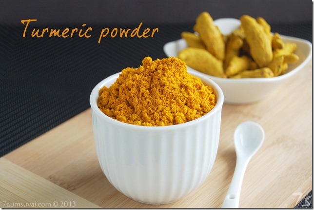 Homemade turmeric powder