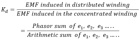 Distribution factor or Breadth factor