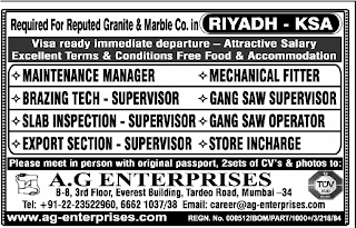 Visa Ready Immediate departure for Riyadh- KSA