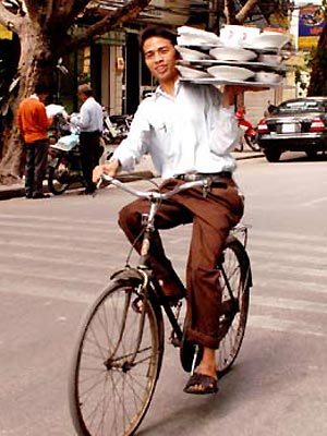 Funny vehicle ride only in Vietnam