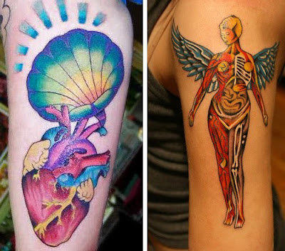 Amazing Anatomy Tattoos Seen On www.coolpicturegallery.net