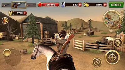 لعبة West Gunfighter مهكرة للأندرويد، لعبة West Gunfighter كاملة للأندرويد