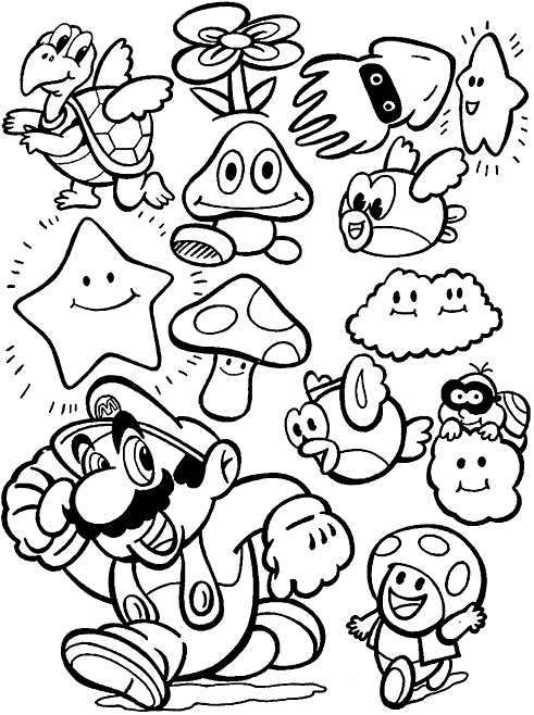 super mario coloring pages free printable coloring pages cool