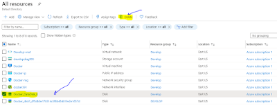 Delete Resource Microsoft Azure