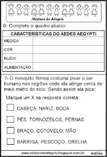 Simulado sobre a dengue