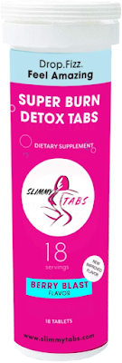 Slimmy Tabs Super-Burn Dissolvable Tablets - Natural Ingredients, Keto Friendly, No Calories, Gluten and Sugar Free, Vegan, Boosts Energy & Tastes...