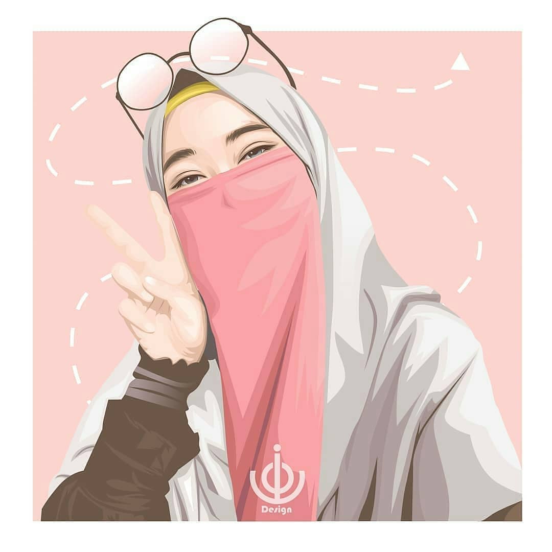 Kumpulan Kartun Hijab Muslimah Terbaru Instagram Cartoon 