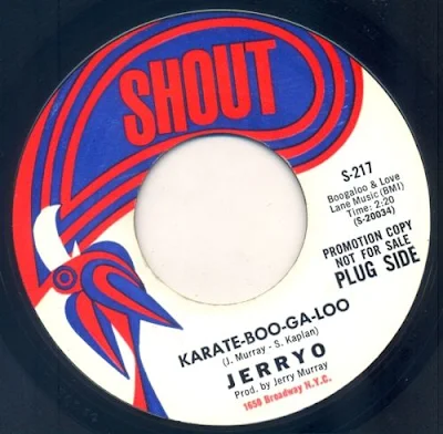 Jerry O ‎– Karate-Boo-Ga-Loo, vinyl single