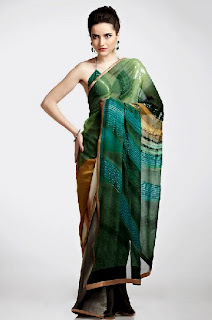 Satya Paul Georgette and Chiffon Printed Sarees Designs 2013-14