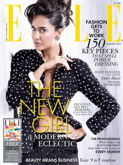 lisa haydon on the cover of elle magazine august 2012.