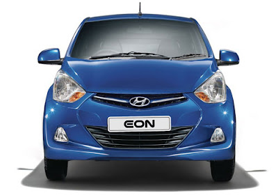 Hyundai EON Blue front view