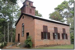 Rocky Springs Methodist Church, built 1837