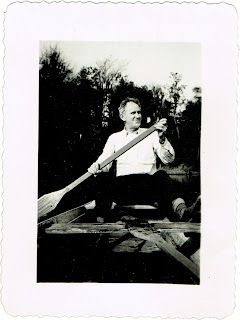 rowboat on Lake McClellan