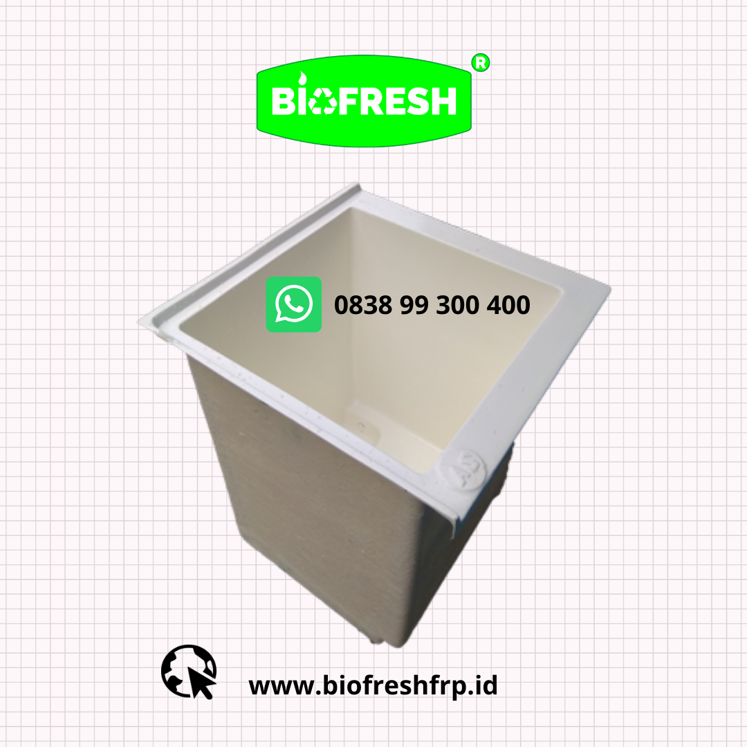  Bak  Mandi  Fiberglass uk 60x60x60 cm lubang drain 1 2 