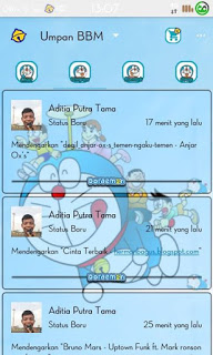 BBM Mod Doraemon Themes Versi 2.9.0.51