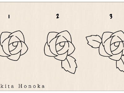 【印刷可能】 書き方 白黒 バラ イラスト 簡単 188653