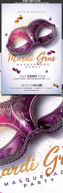  Mardi Gras Flyer Template