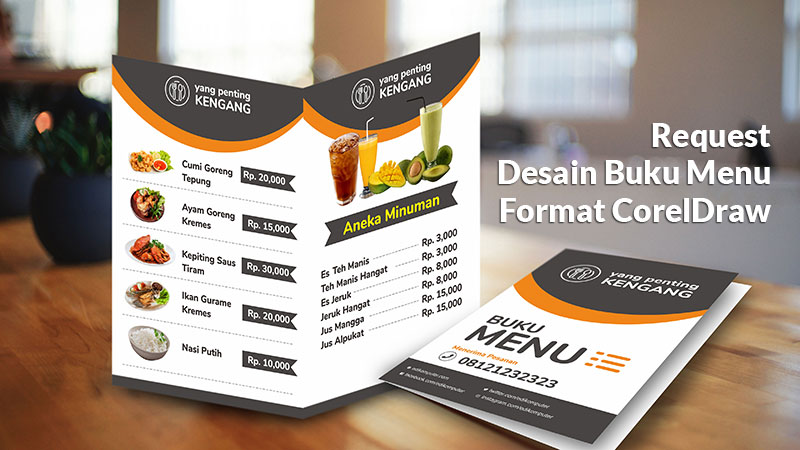 Download Desain  Buku menu  format coreldraw  Desain  Grafis