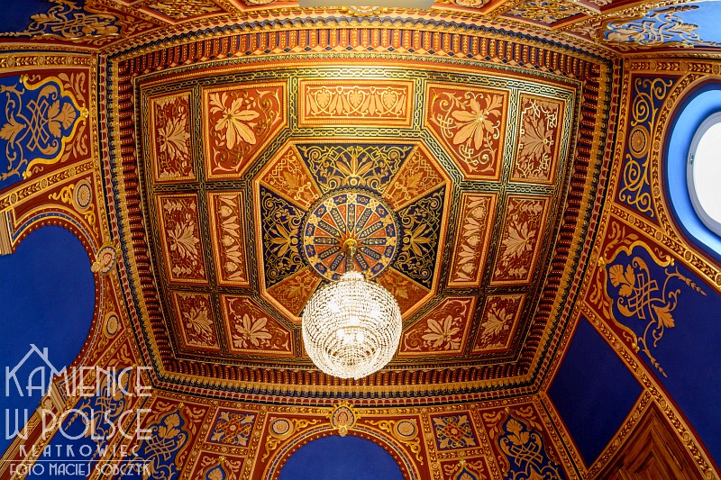 Kościelec. Pałac. Wielkopolska. Architektura. Sala mauretańska.