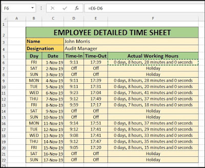 Time Calculation in Excel (Time Difference, Time Addition and Subtraction)