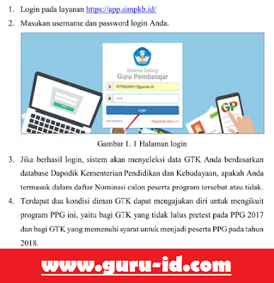  Sesuai dengan surat edaran dirjen GTK prihal Pendaftaran calon penerima Pendidikan Profesi Cara Daftar PPG dalam jabatan Tahun 2018