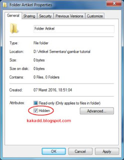 Cara Sembunyikan File atau Folder Rahasia Tanpa Software 
