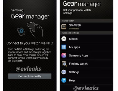 Leaks of Samsung Galaxy Gear screenshots appear online