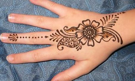 Simple Mehndi Designs For Kids