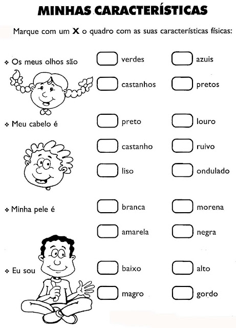 Atividades de ciências 1 ano fundamental corpo humano