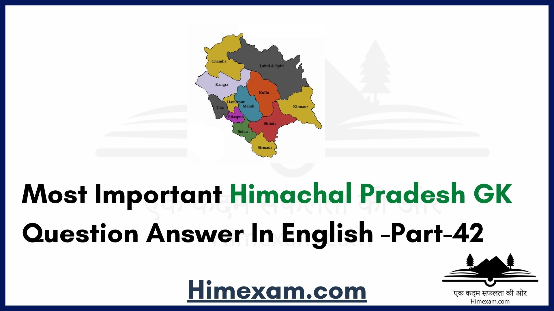 Most Important Himachal Pradesh GK Question Answer In English -Part-42