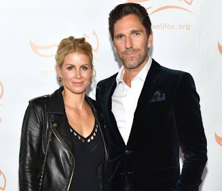 Henrik Lundqvist with his wife Therese Anderson