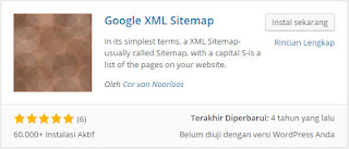 cara instal Google xml sitemap wordpress plugin