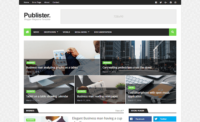 How To Setup Publister Blogger Template
