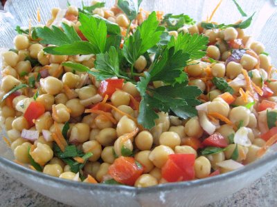 Chickpea Salad in a Bowl