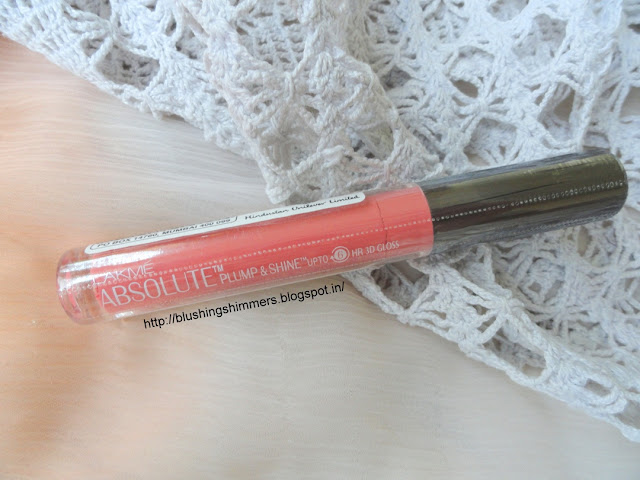 Lakme Absolute Plump and Shine Lip Gloss - Blossom Shine 